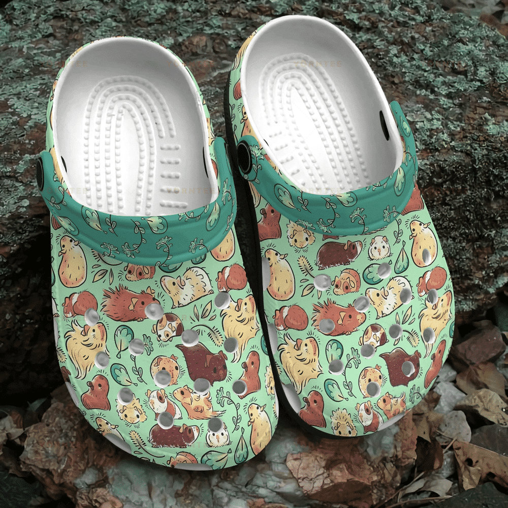 Lovely Guinea Pig 8 Gift For Lover Rubber Crocs Shoes Comfy Footwear