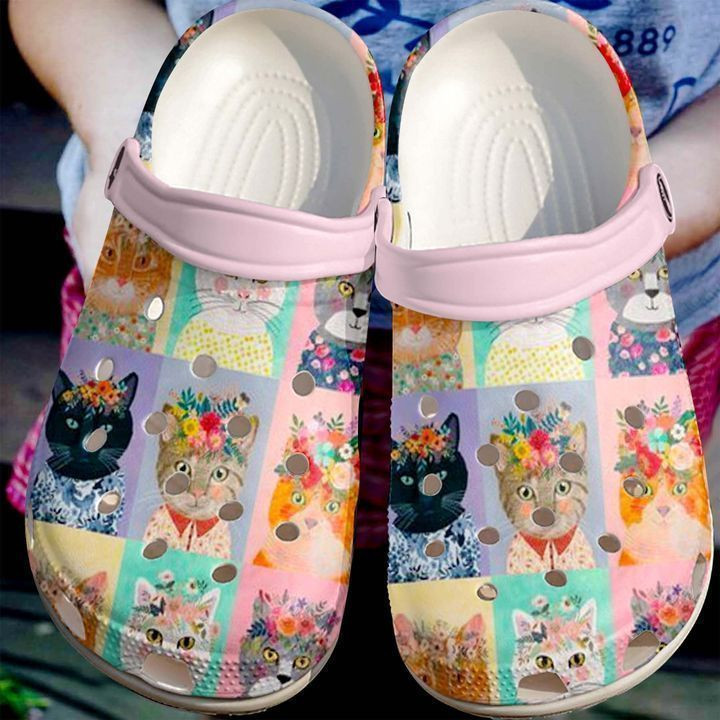 Cat Flowers Classic Crocs Crocs Shoes Comfortable For Men Women