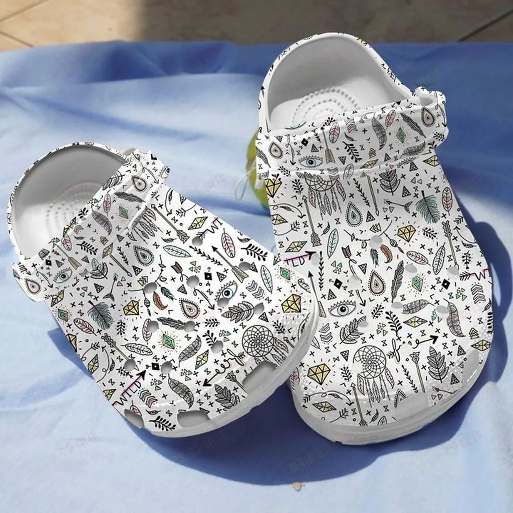 Boho Design Personalized Classic Crocs Crocs Shoes Comfortable For Men Women