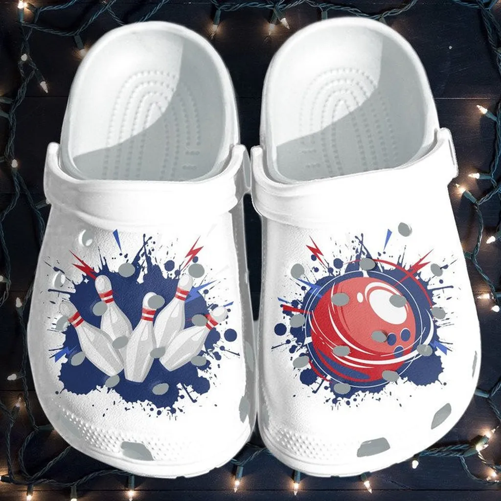 Bowling Custom Crocs Shoes Comfortable For Men Women
