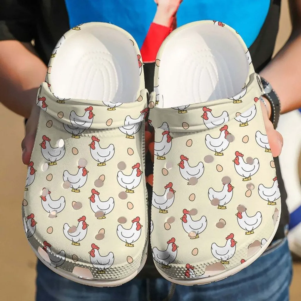 Chickens And Eggs Crocs Shoes Comfortable For Men Women