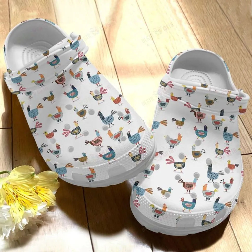Chicken White Sole Sisters In The Yards Classic Crocs Crocs Shoes Comfortable For Men Women