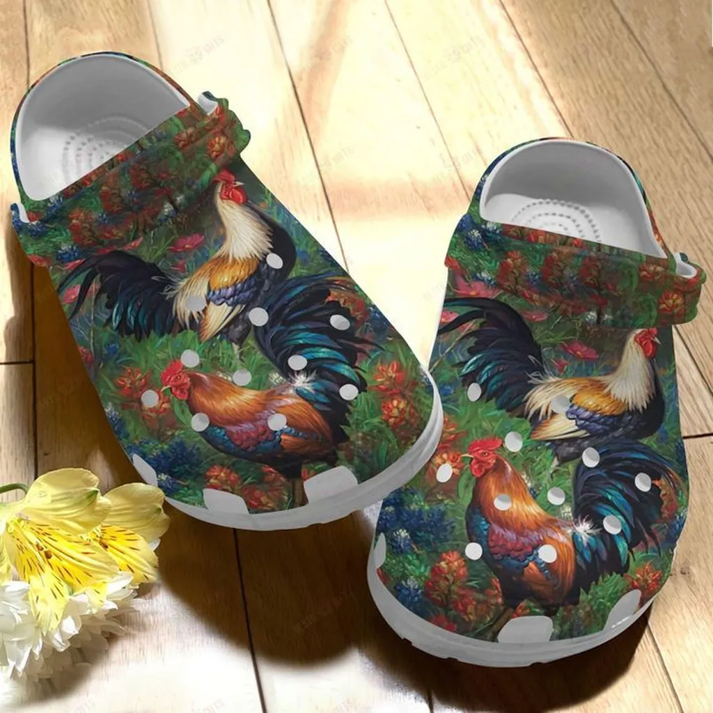 Chicken White Sole Rooster Farm Classic Crocs Crocs Shoes Comfortable For Men Women