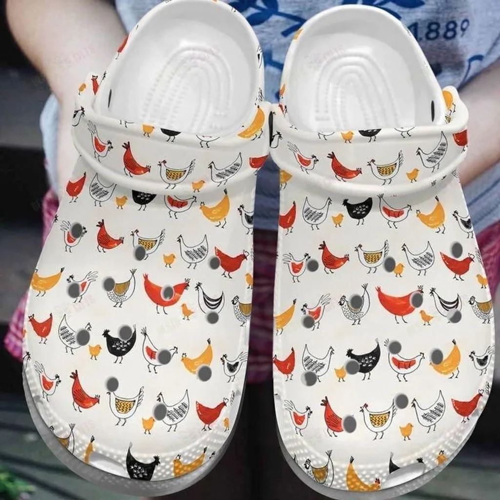Cute Chicken Pattern Classic Crocs Crocs Shoes Comfortable For Men Women
