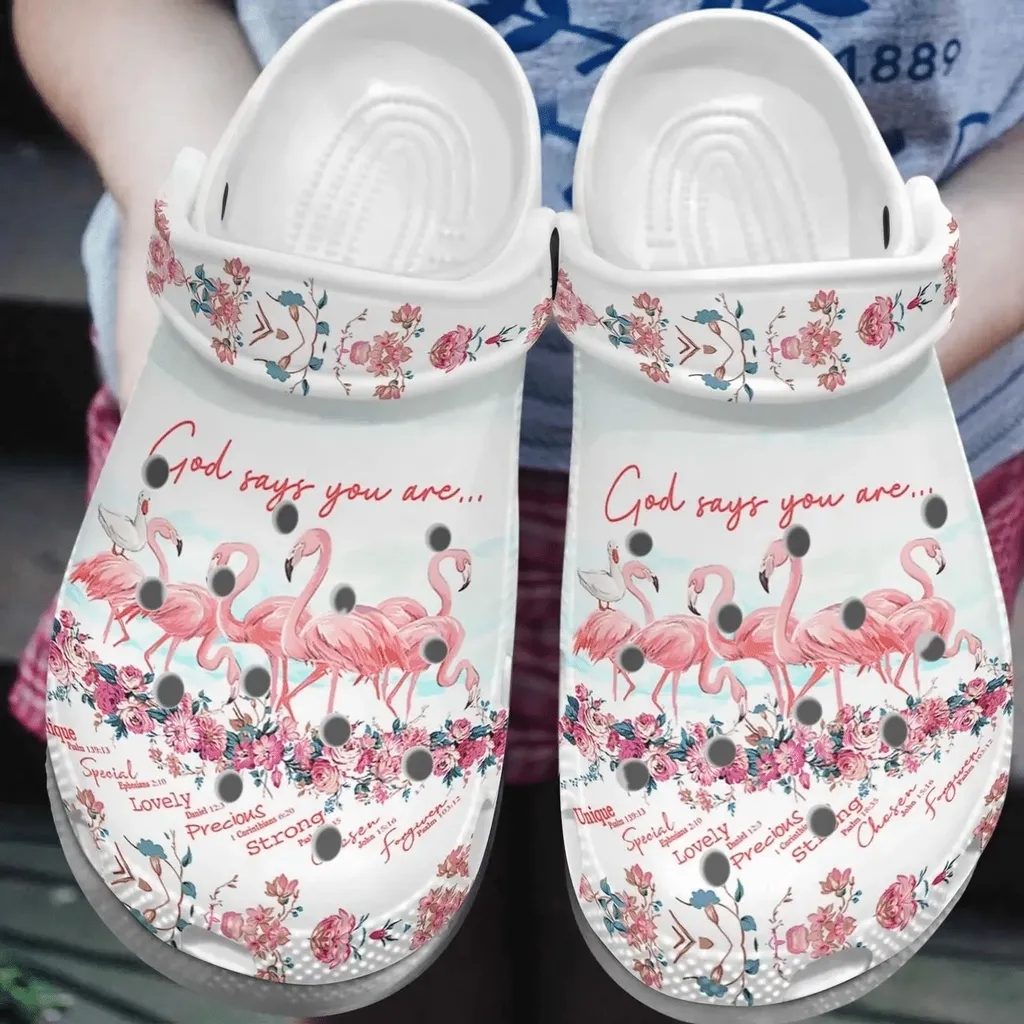 Flamingo Personalized Crocs Custom Comfortablefashion Style Comfortable Print 3D Flamingo Flowers