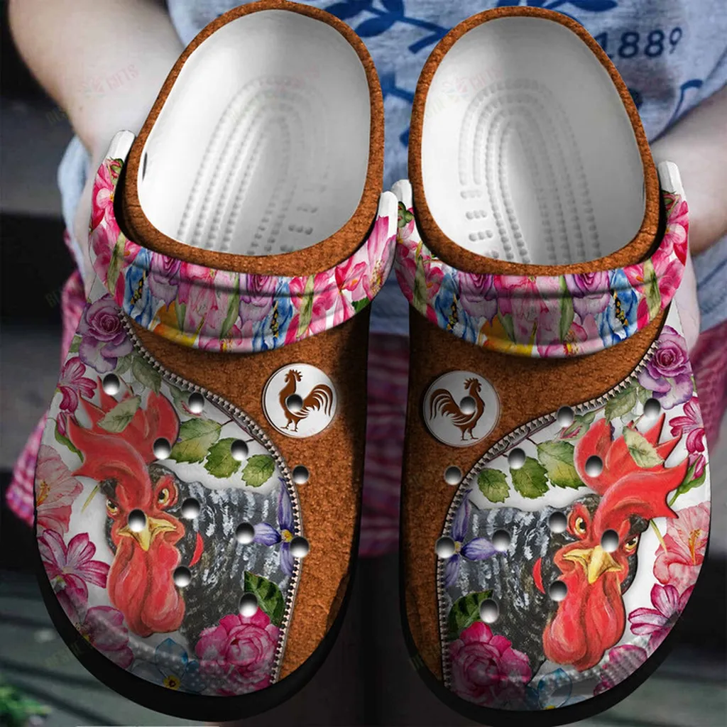 Flowers And Chicken Classic Crocs Crocs Shoes Comfortable For Men Women